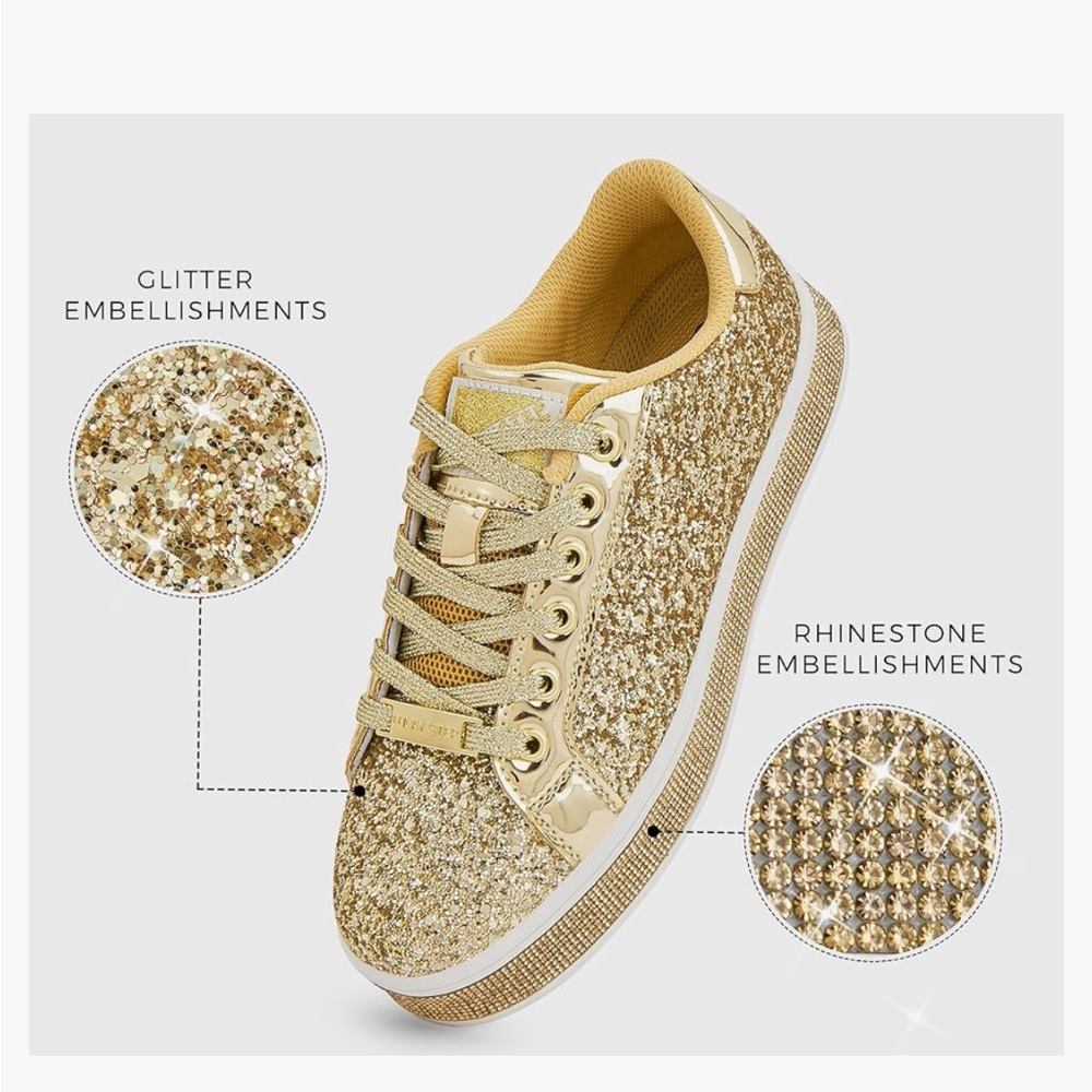 Lucky Step women’s glitter sneakers size 9